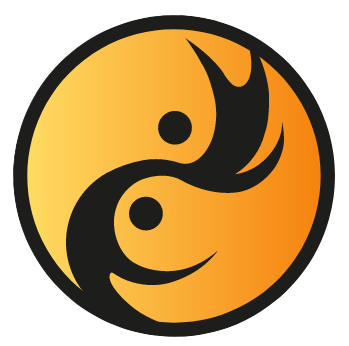 logo de la web, parecido a ying yang